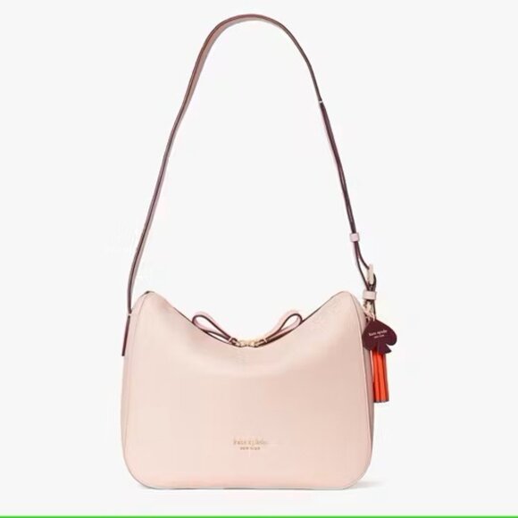 Authentic Kate Spade Medium Anyday Shoulder Crossbody Bag Pink Leather Tote - Picture 1 of 9